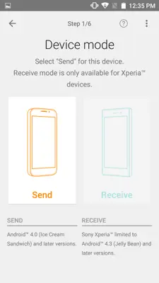 Xperia Transfer Mobile android App screenshot 2